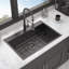 30 po x 22 po x 9 po, lavabo de cuisine à cuve simple en acier inoxydable de calibre 16, durable et facile à nettoyer