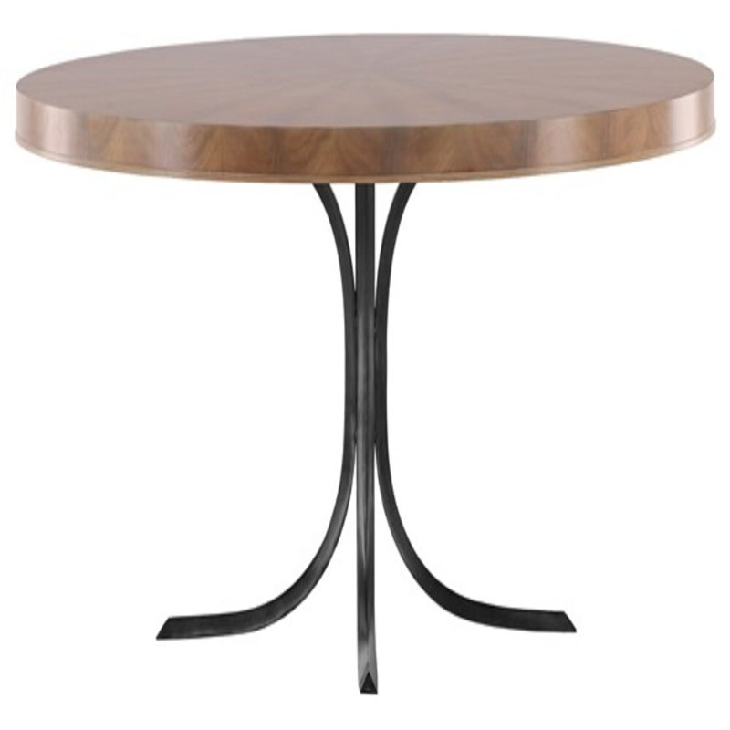 Rendition Mahogany Wood Dining Table, 29.5" H x 60.5" W x 60.5" D