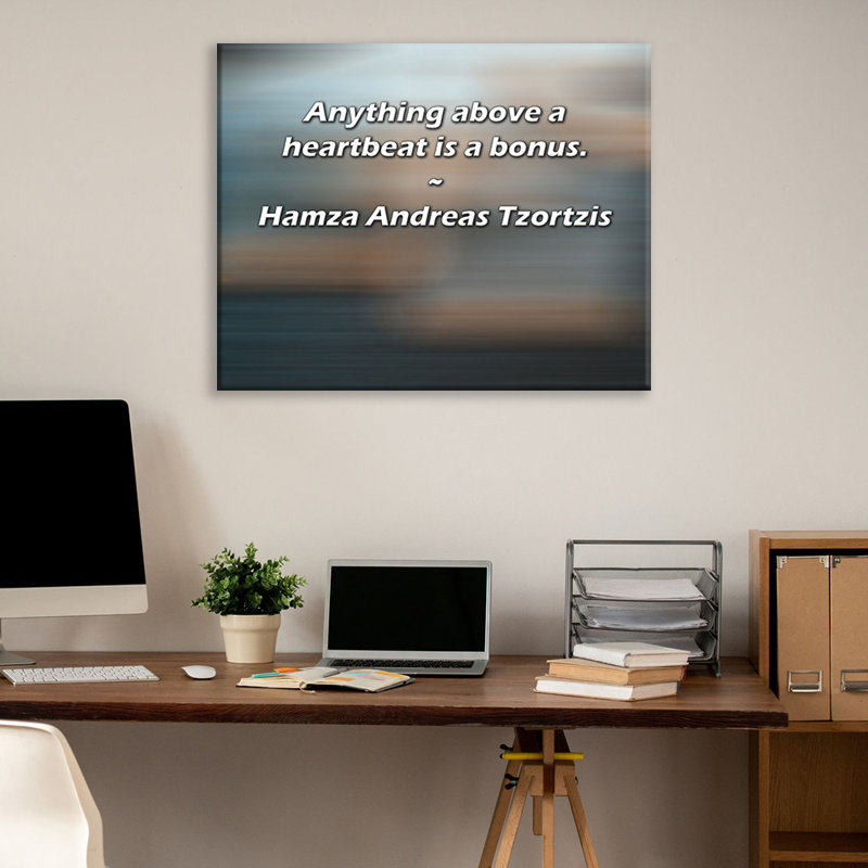 «Artsy Quote» par Hamza Andreas Tzortzis, toile tendue avec châssis, H 17 po x l 24 po
