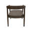 Chaise avec accoudoirs en bois Natural Teca