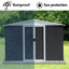Remise de rangement extérieure avec structure en alliage d'aluminium-112301292-112301290