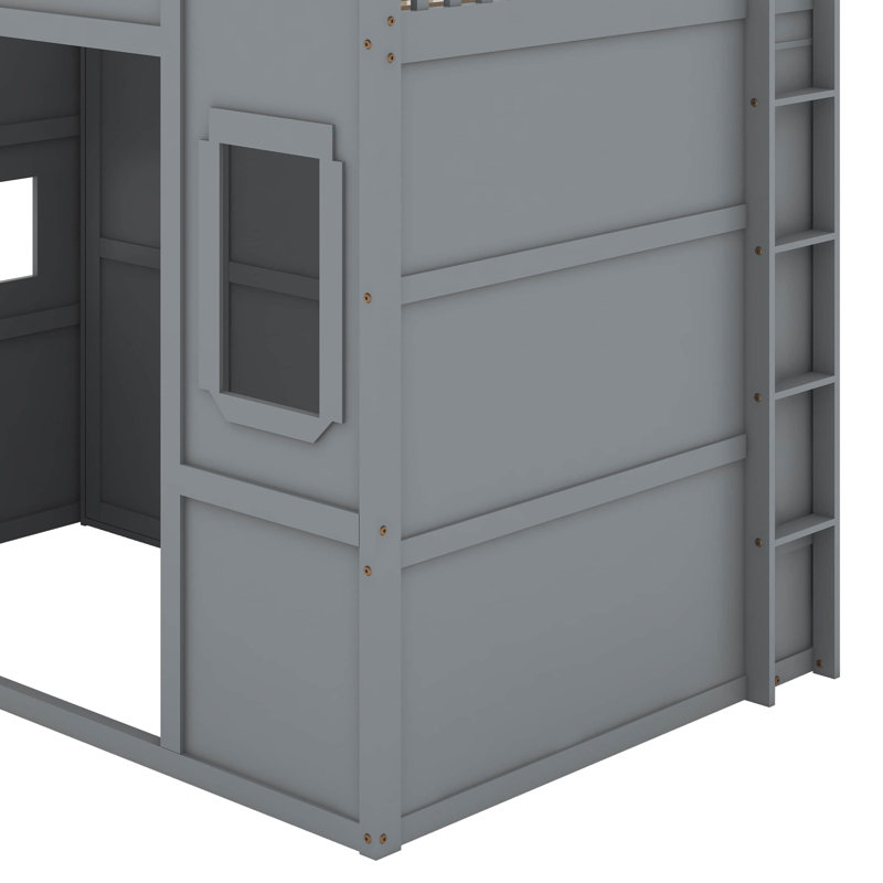 Lit mezzanine pleine grandeur avec garde-robe