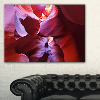 Impression sur toile tendue, "Purple Rays in Antelope Canyon"