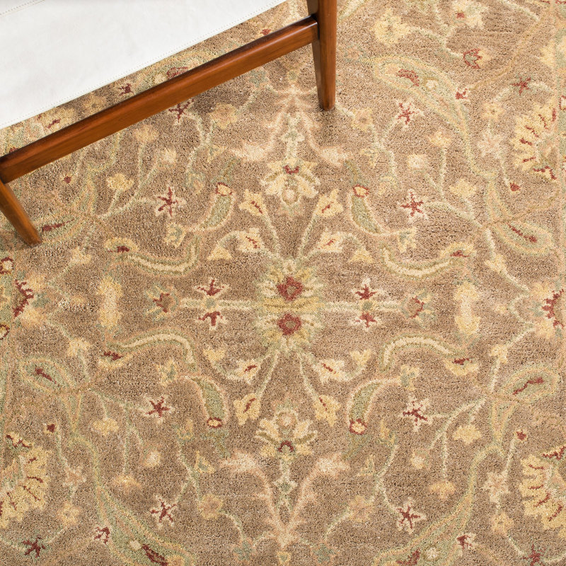 Tapis oriental en laine touffeté à la main Dunbar, Rectangle 6 pi x 9 pi