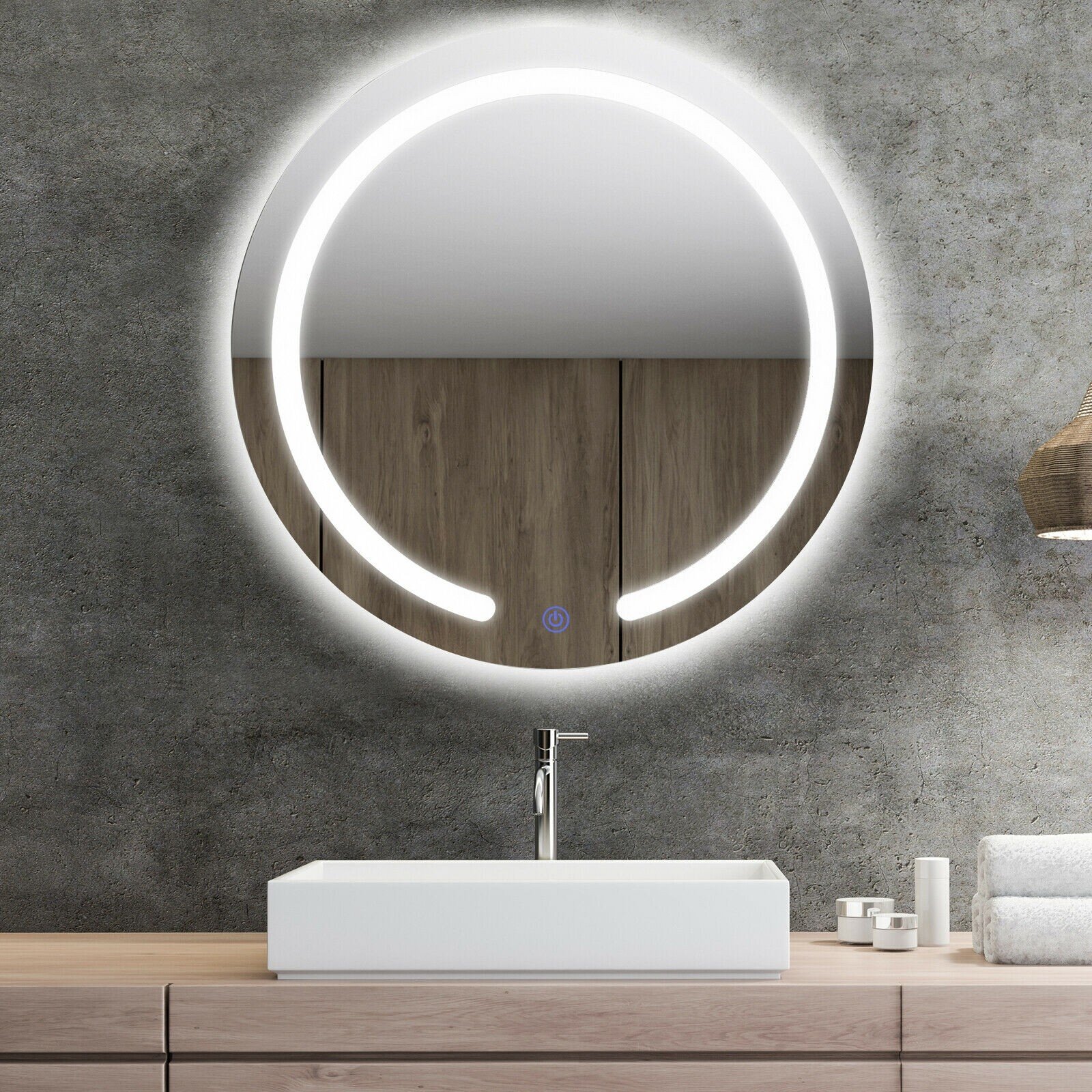 Ivy Bronx Paulo Flat LED Wall Mirror | Wayfair