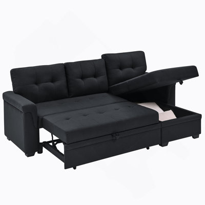Exquisite Upholstered Pull-Out Sofa Bed For Comfortable Movie Nights, Stylish Parties, And Everyday Relaxation