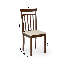 Tassia 45.5cm H Upholstered Slat Back Side Chair in Brown-1296016503