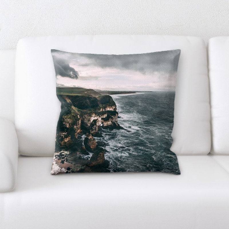 Microsuede Reversible Throw Pillow