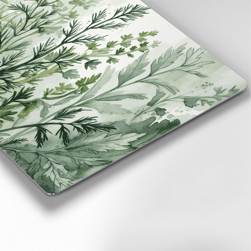 Art mural en métal Botanical Tarragon Beige, H 240 po x l 240 po x P 0,05 po