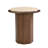 Kasha Travertine Top & Walnut End Table