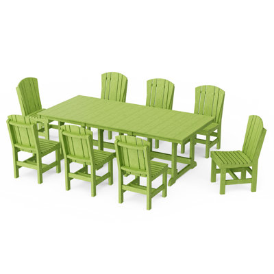 Heritage 9-Piece Side Chair Rectangular Dining Set