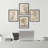 " Vintage Landscape Sketch Antique Tree " 4 - Pieces-97770718-97770719