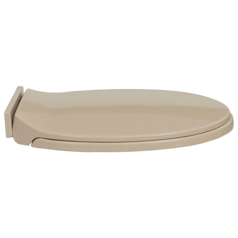 Rohando Soft-Close Elongated Standard Toilet Seat, Beige