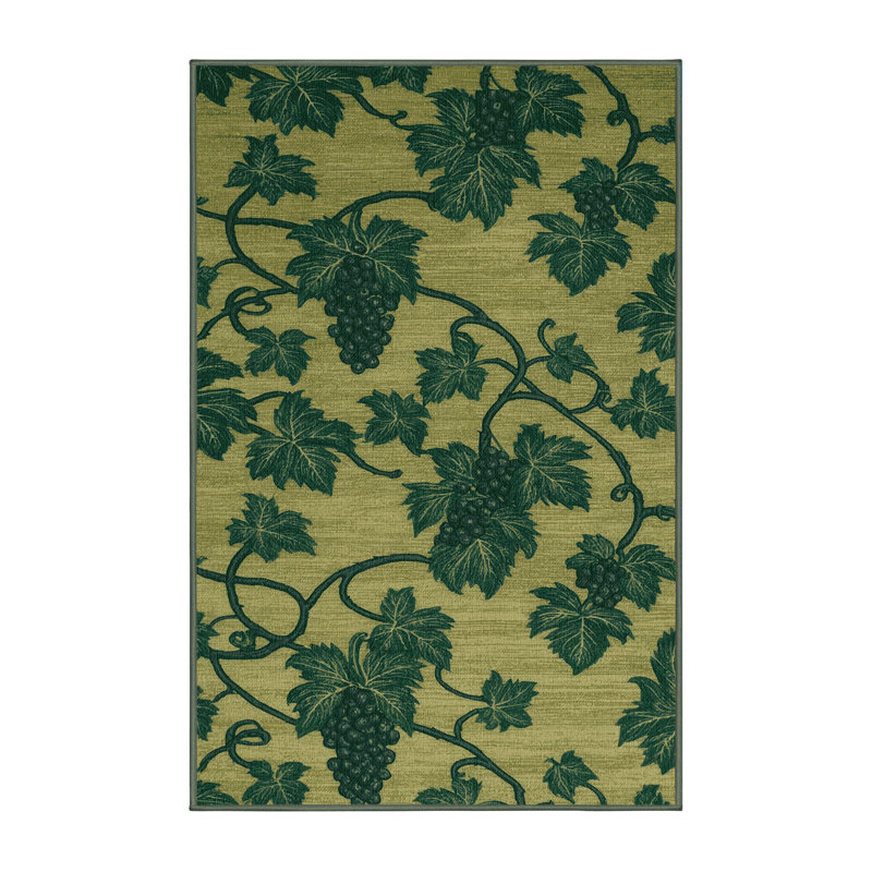  Tapis lavable à la vigne