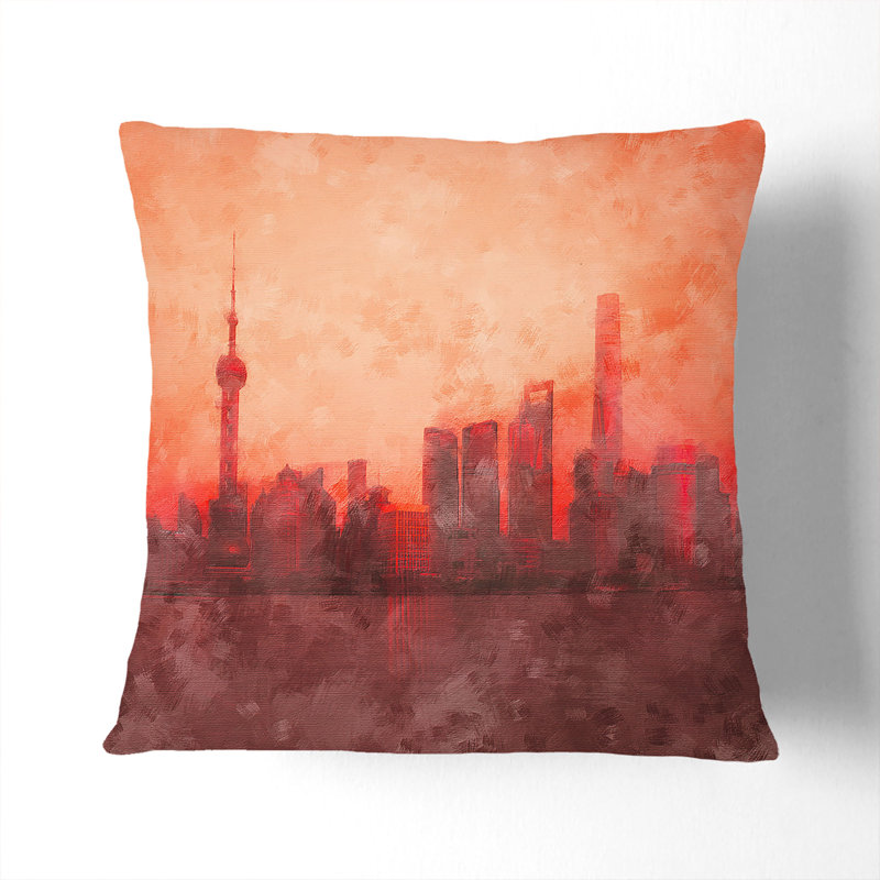 Square Cushion, 40cm H x 40cm W x 15cm D, White