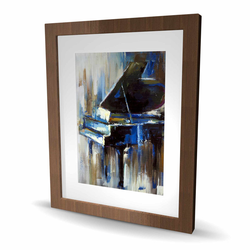 «Abstract Grand Piano - Industrial encadré», reproduction encadrée