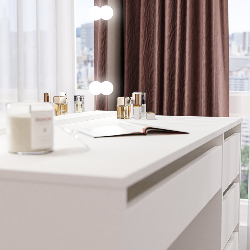 Dressing Table, White Matt