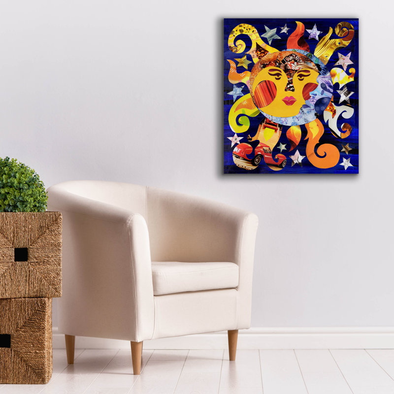 «Celestial» par Artpoptart, art mural sur toile, H 30 po x l 26 po x P 1,5 po