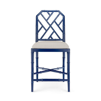Jardin Upholstered Stool with Solid Wood Frame