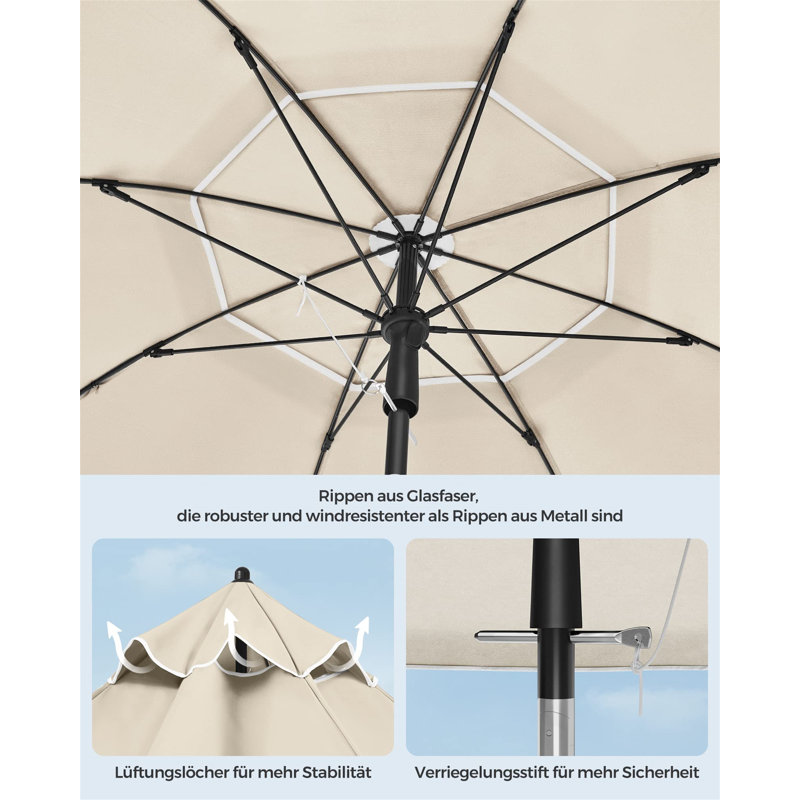 Calan 180cm Market Parasol