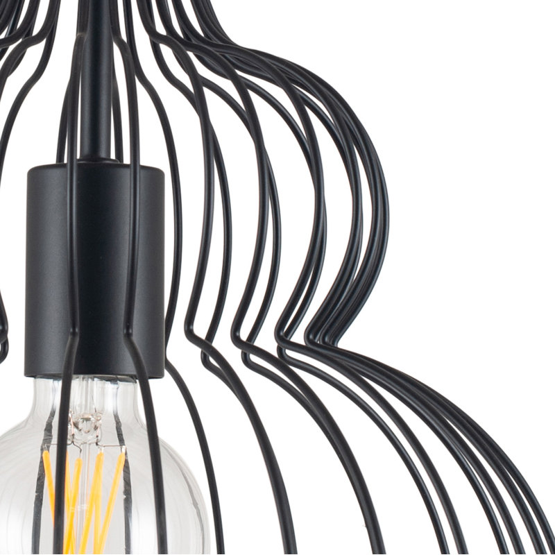 Fresnel 1 - Light Geometric Pendant, Black