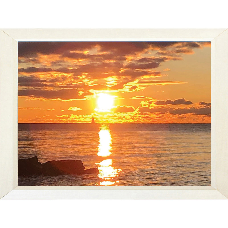 Rayons réfléchissants - photographie, Pas de tapis, Papier encadré blanc, H 20,5 po x l 26,5 po x P 1,25 po