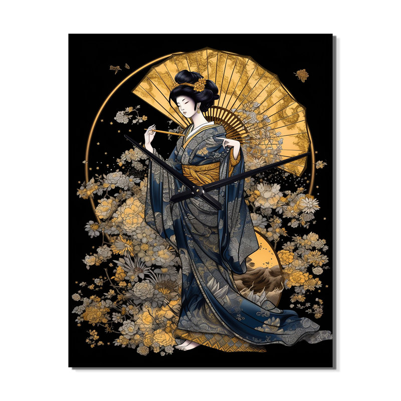 Horloge murale Jaishan - Japon, H 32 po x l 24 po x P 1 po
