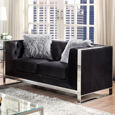 Araujo Upholstered 58.75'' Loveseat