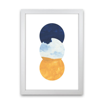 Horizon Abstract Circles 1 Piece Wall Art