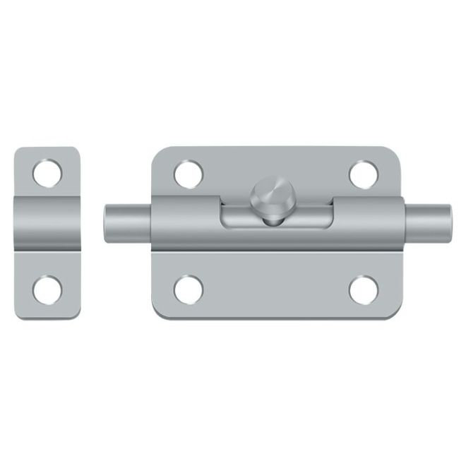 Deltana 3BBU26D 3" Barrel Bolt; Satin Chrome Finish, Brushed Chrome