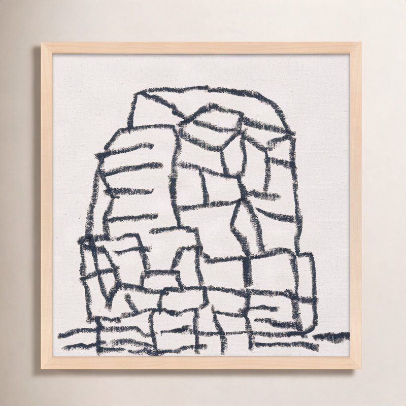 Outcropping by Stephanie Dennis - Framed Wall Art, 10" H x 10" W  x 1.25" D, Maple