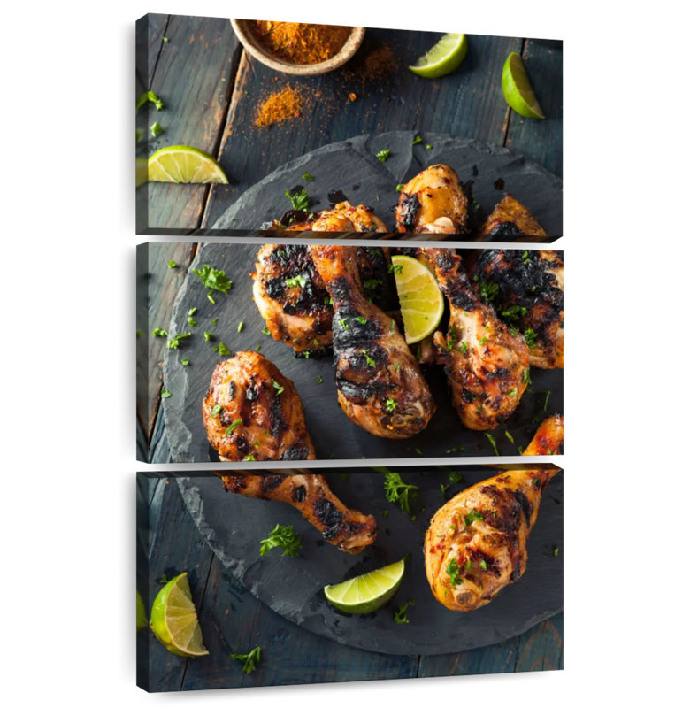 Yarlin Jamaican Jerk Chicken, 45" H x 28" W