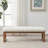 53" Wide Boucle Upholstered Bench-837733239