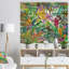 Feuilles et fleurs tropicales - impression d'art floral-35926492-35926497