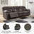 Planas 123'' Faux Leather Power Reclining Sofa-87463322
