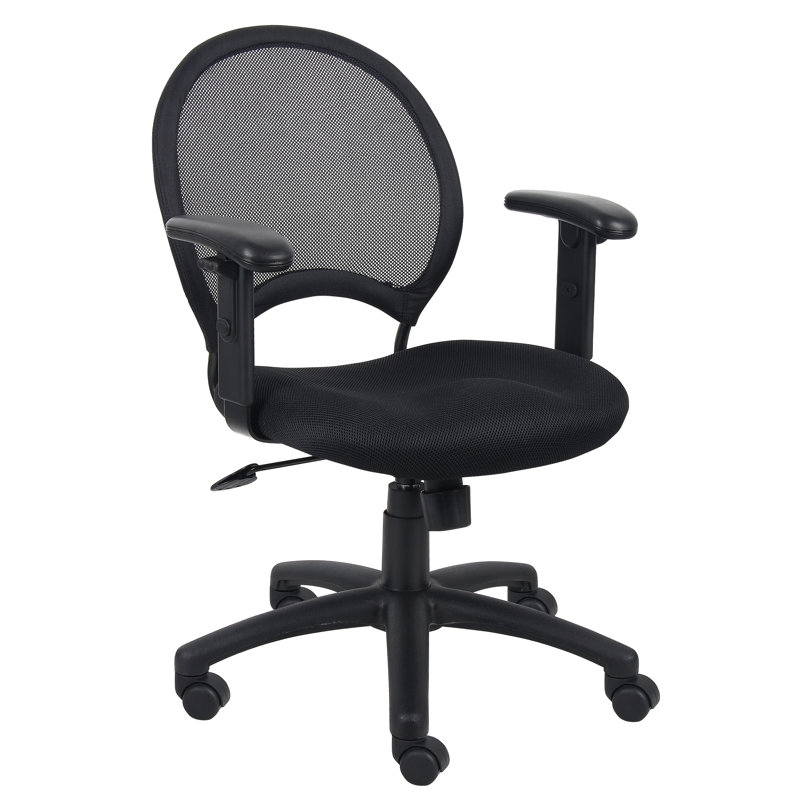 Chaise de travail ergonomique en maillage, Accoudoirs réglables