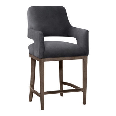 Josie Upholstered Stool with Solid Wood Frame