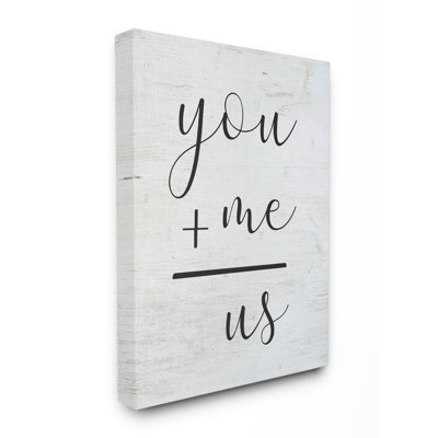 " You Plus Me " by Lettered And Lined