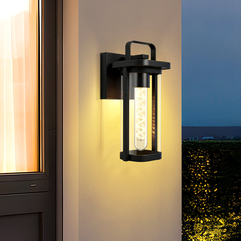 11 In. Outdoor Wall Sconce 1-Light Wall Lantern Scone 1-Pack Exterior Wall Light, 11'' H X 4.5'' W X 5'' D