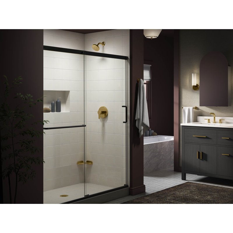 Elate Rite-Temp Shower Trim Kit, 1.75 Gpm, Brushed Brass
