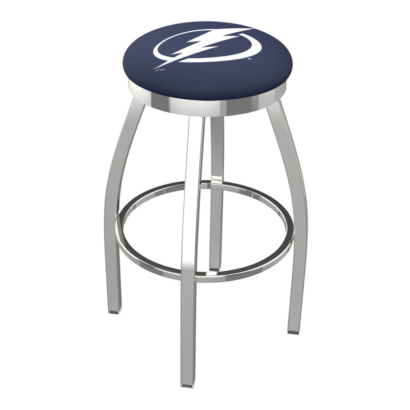 Tabouret pivotant très haut NHL, Tampa Bay Lightning, Chrome, Très grand (siège d'une hauteur de 36 po)