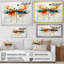 «Teal Dragonfly Ethereal Flight Geometric II», reproduction sur toile-91644444-91868941