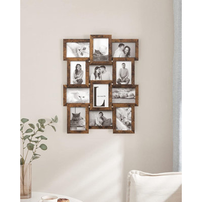 Collage Picture Frames, 4X6 For Wall Decor Set Of 12, Multi Family Photo For Gallery Decor, Hanging Display, Assembly Required