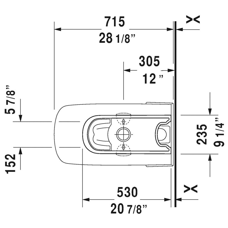 DuraStyle 1.28 GPF (Water Efficient) Elongated One-Piece Toilet (Seat Not Included)