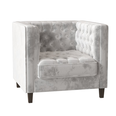 Fauteuil capitonné large de 36 po Jess
