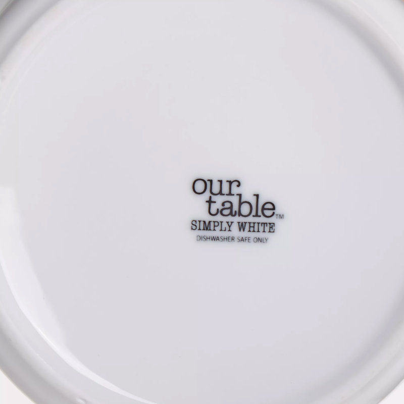 Simply White Porcelain China Jar, 7" H x 6" W x 6" D