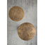 Table d'appoint mince en laiton 11,8 x 11,8 x 24 po avec plateau texturé doré et base en bois (seulement avec table basse)