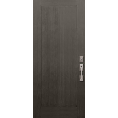 36x80 Shaker 1 Panel Brushed FiberCraft Front Door