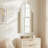 Arch Frameless Beveled Bathroom Wall Mirror for Vanity-1957380928