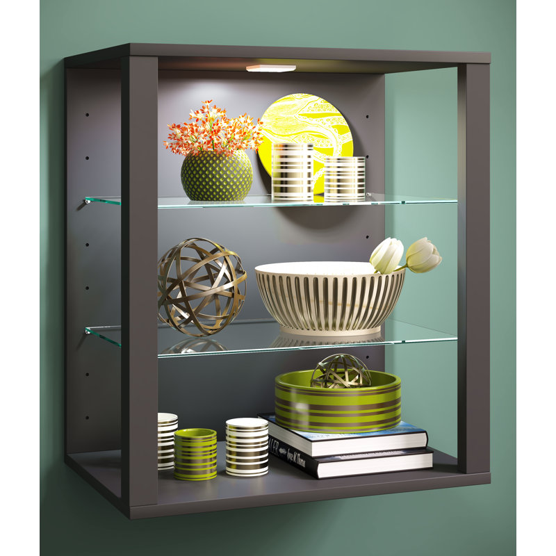 Perrusquia Display Cabinet, Anthracite